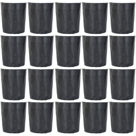 500 pezzi di vasi in plastica per vivaio, vasi biodegradabili per la germinazione, vasi nutritivi per fiori da giardino, attrezzo da giardino per piante grasse, talee, piantine, 9x9 cm