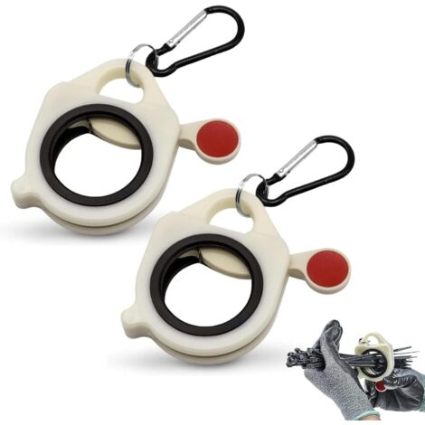 Set di 2 organizer per fascette riutilizzabili e versatili, realizzati in metallo leggero, strumento di fissaggio per cinture, gestione di cavi e fili, adatti alla maggior parte delle fascette. (1/5)
