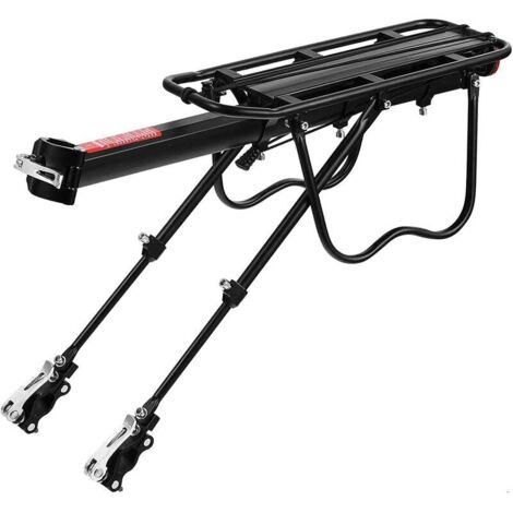 Portapacchi per bici , portapacchi posteriore universale per bicicletta, accessori per biciclette, portapacchi per bici con riflettore per lunghe pedalate (1/5)