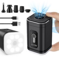 Pompa ad aria elettrica, gonfiatore elettrico, gonfiatore per materassi ad aria, mini pompa ad aria elettrica, pompa per materassi ad aria, funzione di vuoto