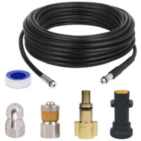 GABRIELLE Pulisci scarichi per Kärcher, kit per la pulizia del tubo di scarico dell'idropulitrice con ugello a getto e ugello a getto rotante per le serie Kärcher K2-K7 e LAVOR (20M)