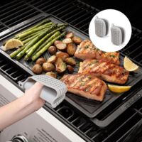 Guanti da forno in silicone spesso 1PC Guanti antiscottatura resistenti al calore per cucinare Pizzico Grips Pentola Accessori da cucina in silicone  15