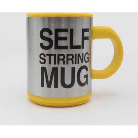 Taza de café con agitación automática de acero inoxidable, ideal para viajes y para la oficina. (1/4)