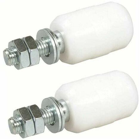 Guía Superior de Nylon Oliva, 2 Unidades Rodillos para Puerta Corredera, Fijación con Varilla Roscada, Oliva o Rodillo Guía para Puerta Corredera u Otras Aplicaciones (40 x 60MM) (1/5)