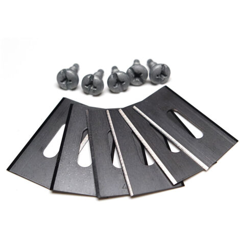 Cuchillas de doble filo de acero inoxidable para césped (36,5 x 18,5 x 0,65 mm, plateadas, 30 unidades) (1/4)
