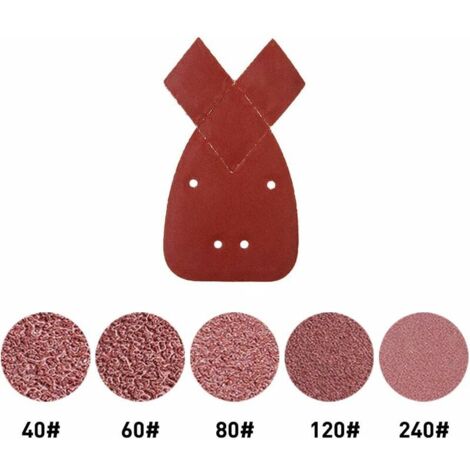 40 Hojas De Lija Para Lijadora De Palma - Granos Mixtos 40 60 H 460571