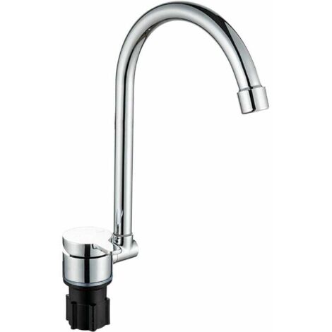 Grifo plegable GABRIELLE para caravana, caravana, autocaravana, barco, con rotación de 360°, monomando para fregadero de cocina, con manguera de agua fría y caliente, grifo giratorio de cobre. (1/5)