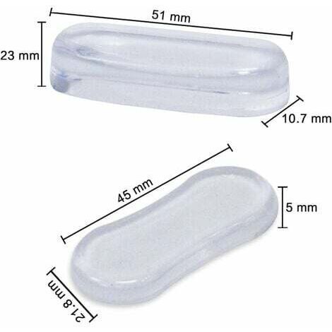 Juego De 6 Protectores Para Asiento De Inodoro - Amortiguadores Antirruido Y Separadores Universales - Material ABS Y TPR - Incluye Formas Rectangulares Y Redondas