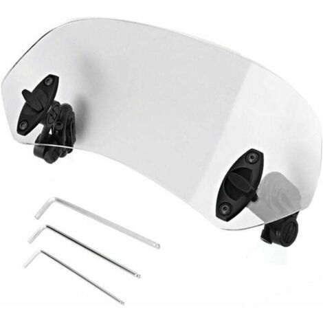 Extensión de parabrisas de motocicleta GABRIELLE - Extensión de parabrisas universal para motocicleta con clip ajustable, accesorios para parabrisas (1/5)