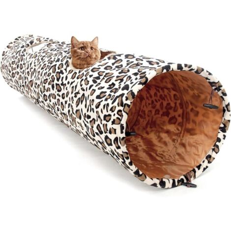 Túnel Plegable Para Gatos | Cueva Arrugada Con Juguetes | Manta Y Escondite