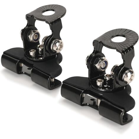 Paquete de 2 soportes de montaje para barra de luz LED, kit universal de soporte de montaje para luz de trabajo LED para la mayoría de autos, camiones y SUV. (1/5)