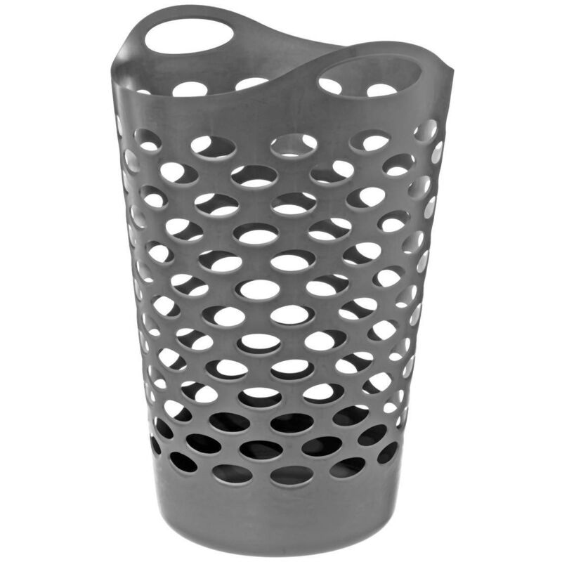 Cesto Portabiancheria Pieghevole ZOCONE - Con 2 Sacchetti, Grigio O Bianco, 50x30x30 Cm - Foto 5