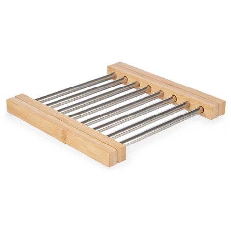 Sottopentola Allungabile BAKAJI In Acciaio Inox - 39x20 Cm, Cromato, Resistente Al Calore Per Pentole E Wok - Foto 14