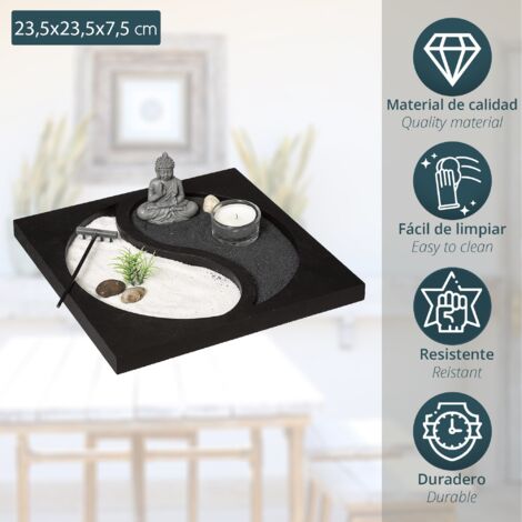 Giardino Zen Yin Yang Grande - Decorazione Asiatica 30x30 Cm - Foto 7