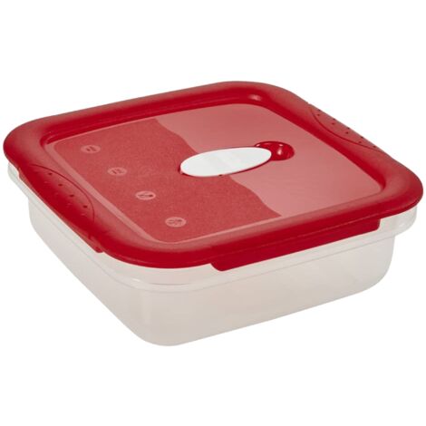 Coperchio Anti Schizzi Per Microonde SNIPS - Trasparente E Rosso, Made In Italy, Senza BPA - Foto 4