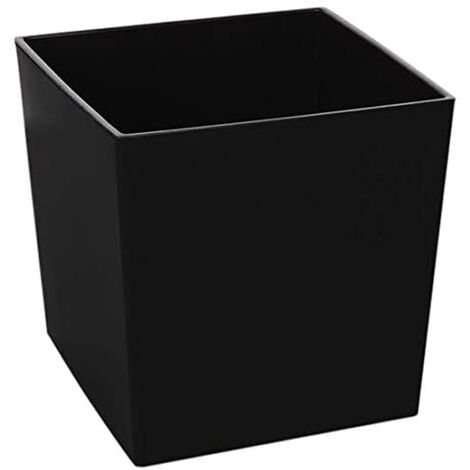 VASO QUADRATO IN PLASTICA COLORE BRONZO CM 38X38