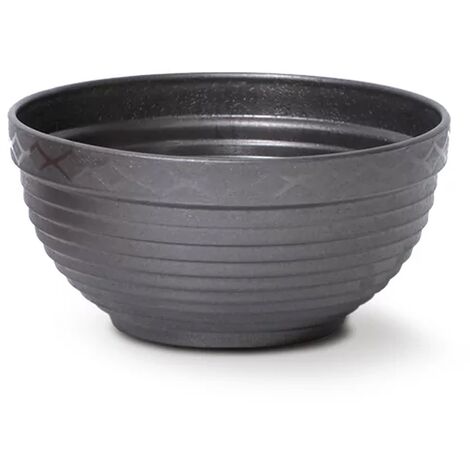 Vaso da fiori 5,5L Misa 34x34x13,6 cm, Grigio Scuro