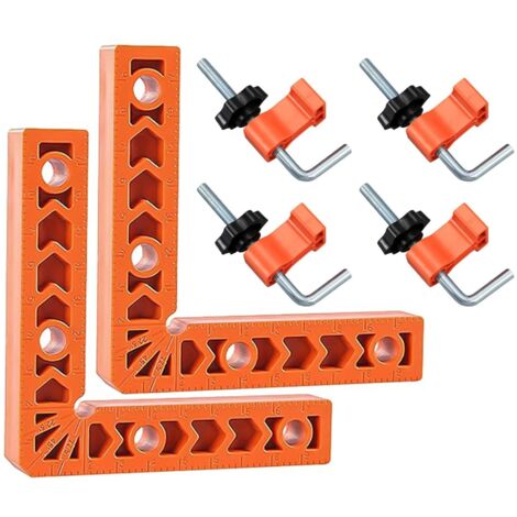 90 Grad Winkel Klemme, Winkelspanner 90 Grad, 2 Stück 90 Grad Positionierwinkel, Rechtwinklige Keilvorrichtung, Eckspanner, Winkelklemme, Framing Spacing Tool 90 Degree