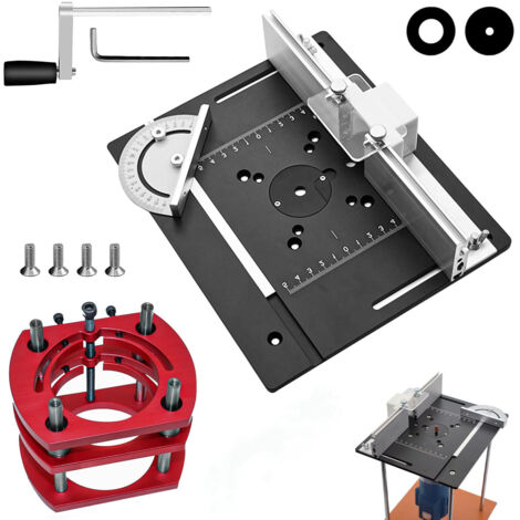 Frästisch für Oberfräse Einlegeplatte Set, OberfräSentisch und Tischfräsmaschine, Router Table, TischfräSe zum Nuten Zapfenschneiden BesäUmen und Anfasen
