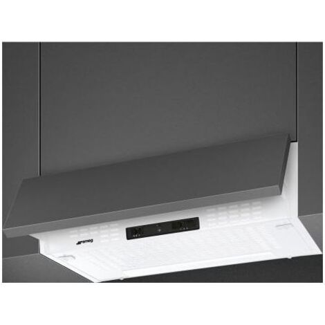 Smeg KSEIR62BE2 Universal Hotte aspirante encastrable esthétique Classe énergétique D Eclairage LED à 3 vitesses 60 cm Blanc