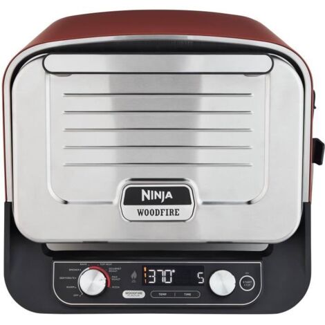 Ninja – Barbecue électrique et charbon 2400 W – Grille de cuisson rectangulaire – Largeur 457 mm – Hauteur 380 mm – Pour usage professionnel (1/5)