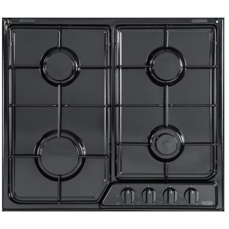 DeLonghi YNF 46 ASV Table de cuisson à gaz encastrable noire 4 brûleurs