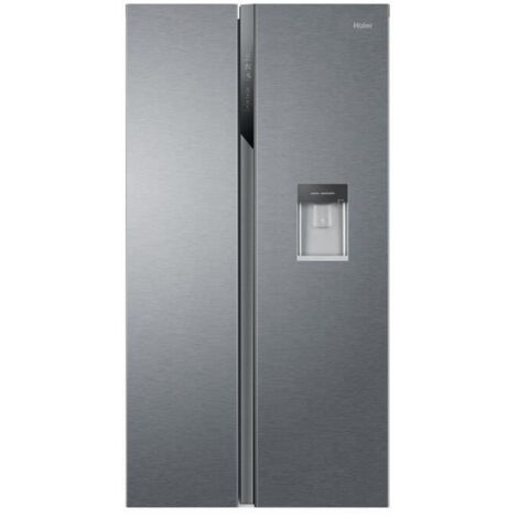 Haier – Réfrigérateur américain 521 L – 3 portes – Congélateur latéral – Classe énergétique C – Froid ventilé – Éclairage LED - HSR3918EWPG