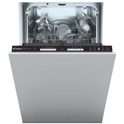Candy – Lave-vaisselle entièrement intégré 9 couverts – Classe d'efficacité énergétique F – Niveau sonore 49 dB – Compact 45 cm (1/5)