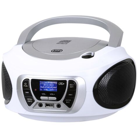 Trevi CMP 510 DAB Numérique 3 W DAB, DAB+, FM Blanc Lecture de MP3 (1/4)