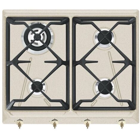 Smeg SRV864AVOGH2 plaque Avoine Intégré Gaz 4 zone(s)