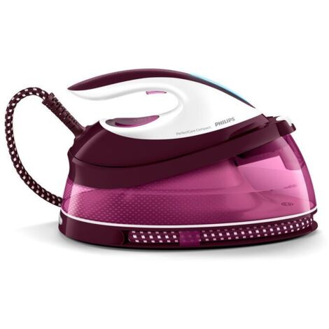 Philips – Centrale vapeur 2400W – Pression 6,5 bar – Débit vapeur 400 g/min – Semelle SteamGlide Plus – Réservoir 1,5 L – Technologie OptimalTEMP