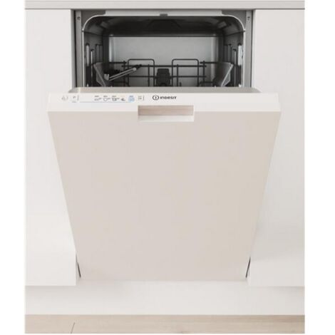 Indesit – Lave-vaisselle entièrement intégré 10 couverts – Classe énergétique E – Niveau sonore 47 dB – Compact 45 cm de large