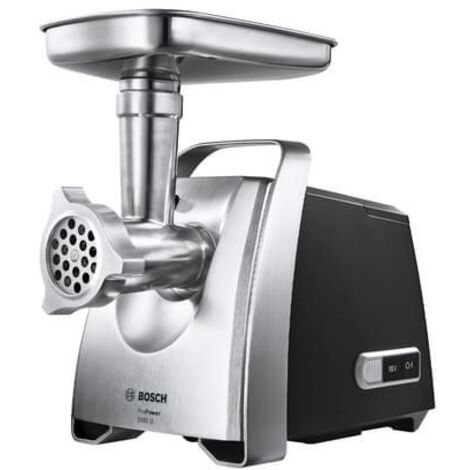 Bosch – Hachoir électrique 800 W – Plaque de broyage 8 mm – Couleur noir et chrome – Moteur puissant pour hachage rapide (1/10)
