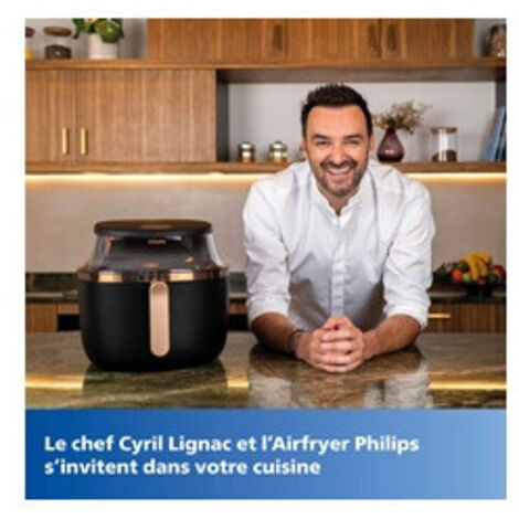 Philips NA342/00 Friteuse à air 7,2 L Noir et Or