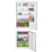 Bosch – Réfrigérateur-congélateur intégré 267 L KIV865SE0 – Classe E – 35 dB – 4 clayettes – Congélateur en bas – Charnière droite