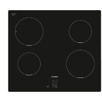 Bosch – Table de cuisson à induction 60 cm – 4 foyers – Surface plane – Puissance 4600 W – Technologie PowerBoost pour cuisson rapide
