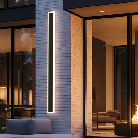 Outdoor Wall Light IP65 Waterproof 35 inch Long Black 24W 3000K (1/5)