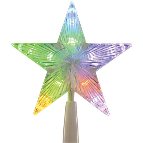 Cimier de sapin étoile multicolore (1/4)