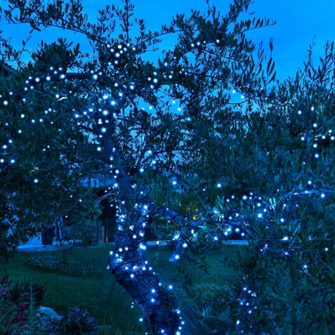 Guirlande solaire 40m LED Blanc pur (1/3)