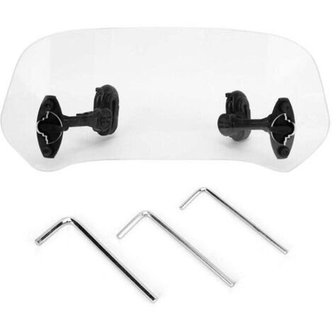 Extensión de parabrisas para motocicleta, Extensión universal de parabrisas para motocicleta, Accesorios de parabrisas ajustables con clip (1/5)