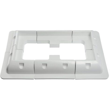 Juego de 6 soportes de montaje para paneles solares - Para techos de vehículos, caravanas, barcos y autocaravanas - Blanco (1/5)