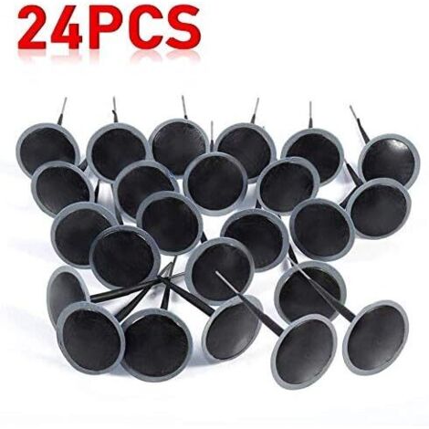 Kit de reparación de 24 piezas para neumáticos sin cámara, para coches, motocicletas, camiones, autobuses y maquinaria agrícola. (1/5)