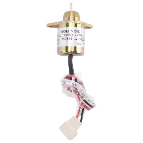 INPOST Válvula Solenoide Corte Combustible 12V Para Yanmar Kubota John Deere – Reemplazo 119653-77950, 1503ES-12S5SUC5S, SA-4562T