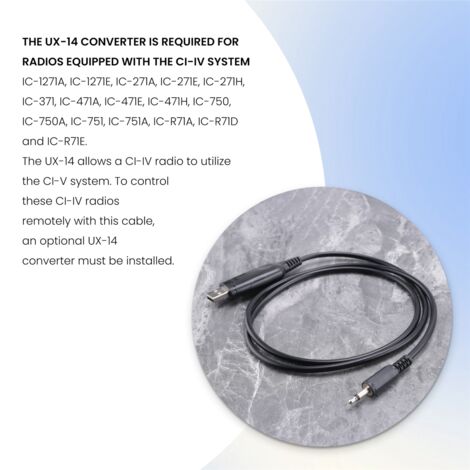 Générique USB CI-V Cat Interface Câble de Fil pour Icom CT-17 IC-706 Générique USB CI-V Cat Interface Câble de Fil pour Icom CT-17 IC-706