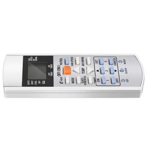 Control Remoto Universal Para Aire Acondicionado Panasonic - Compatible Con Modelos A75C3407, KTSX003, A75C3297, A75C3623, A75C3625 | Recambio Original Alternativo