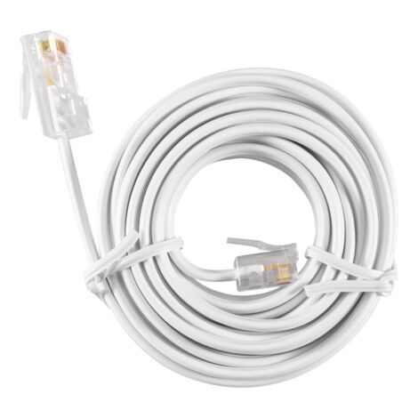 2 M 6.5ft Linea Telefonica Cavo Di Estensione Del Cavo Di Legare Maschio A Masch - Foto 7