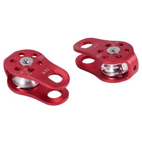 Poulie D'escalade 26KN – Alliage Alu 81mm – Spéléo, Corde Fixe, Levage – Neuve