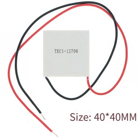 Lot De 2 Modules Peltier TEC1-12706 12V 60W + Ventilateurs + Dissipateurs Thermiques - Kit Refroidissement Thermoelectrique