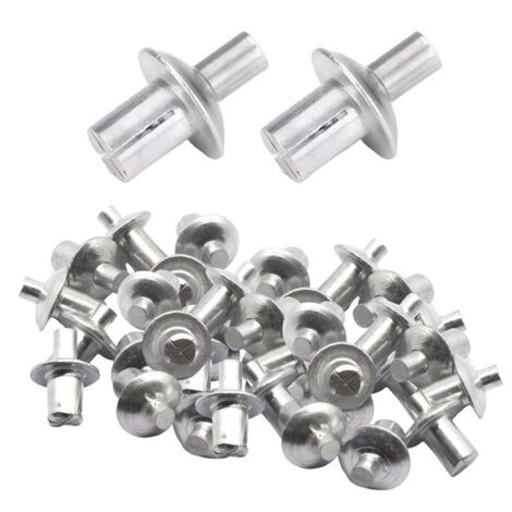 Remaches Macizos De Aluminio M4 | 100 Unidades | Cabeza Plana | Para Fijaciones Y Reparaciones