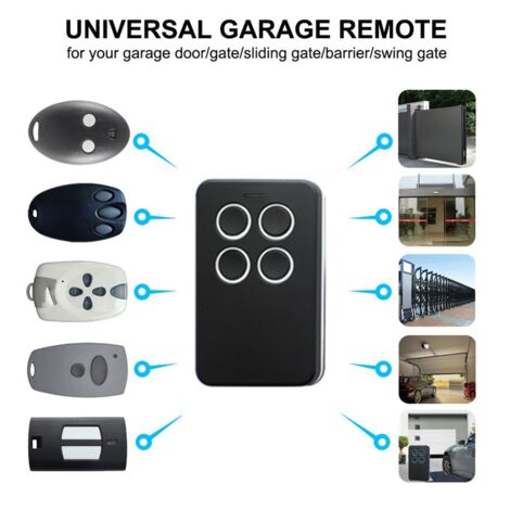 Mando Universal Multifrecuencia 280-868 MHz – Apertura Puerta Garaje Para All1678 (2 Uds.)